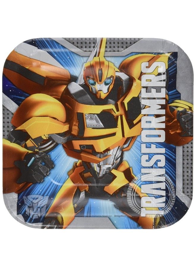 Amscan 541413 Transformers™ 7" Square Plates, 8 Pcs, Party Favor - Image 2
