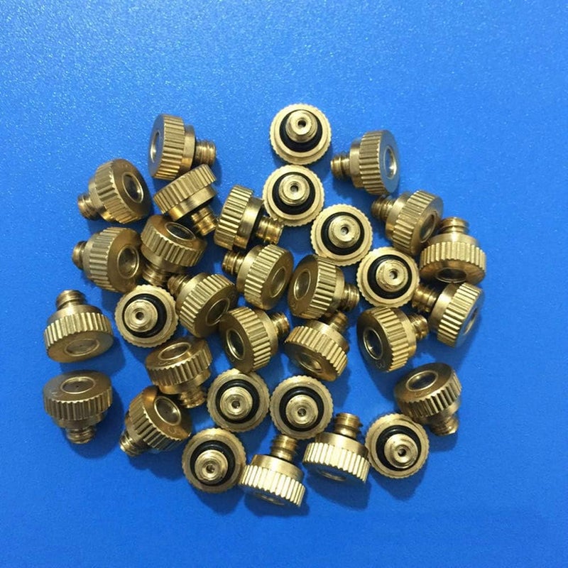 RuoFeng Mister Nozzles Brass For Outdoor Cooling System Low-Pressure Atomizer 22 pcs Orifice 0.024" (0.6 mm) 10-24 UNC - Image 4