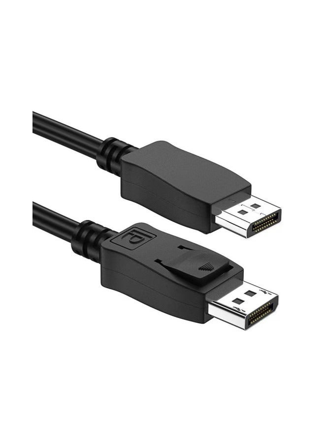 4K DisplayPort To Display Port Cable 1.8m Black 