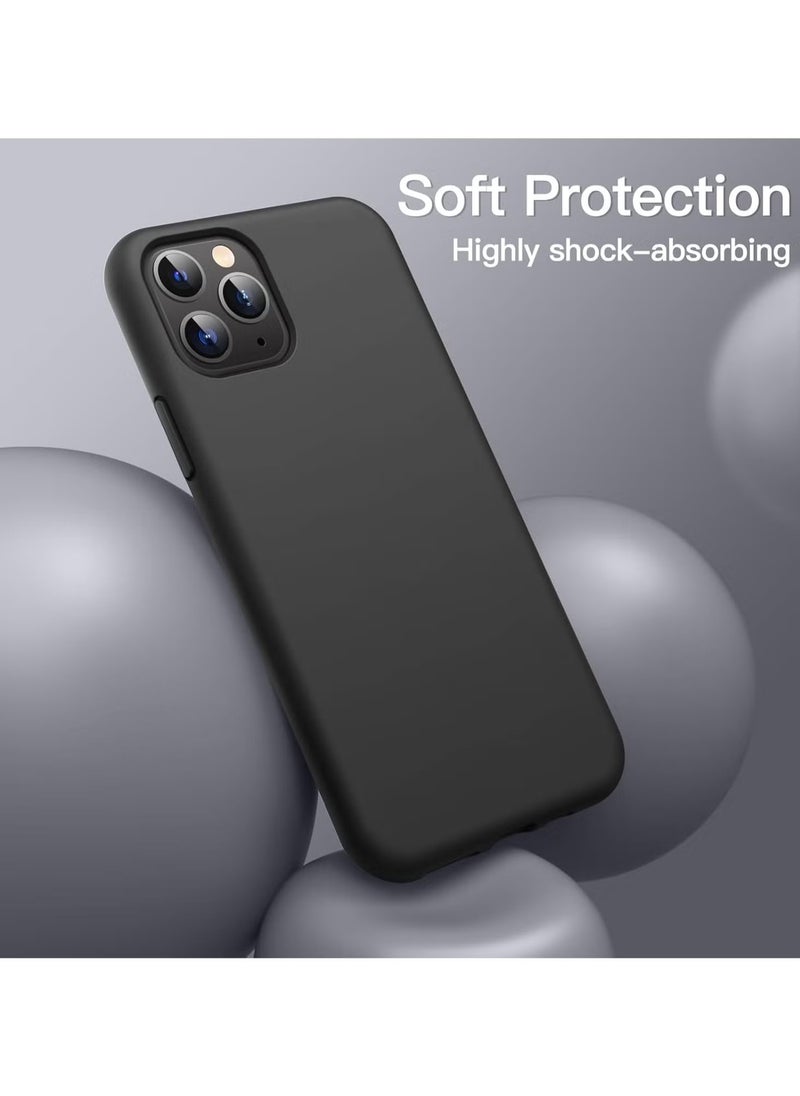 DUSALA iPhone 11 Pro Max Case, Liquid Silicone Phone Case for iPhone 11 Pro Max 6.5 Inch, Colorful Silky-Soft Protective Cover (Black)  - Image 4