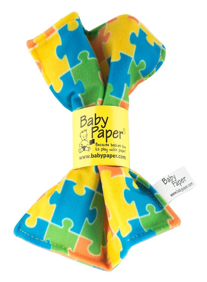 Baby Paper Original Baby Paper - Crinkle Paper and Sensory Toy for Babies and Infants | Puzzle Printed | Non-Toxic, Washable - Image 1
