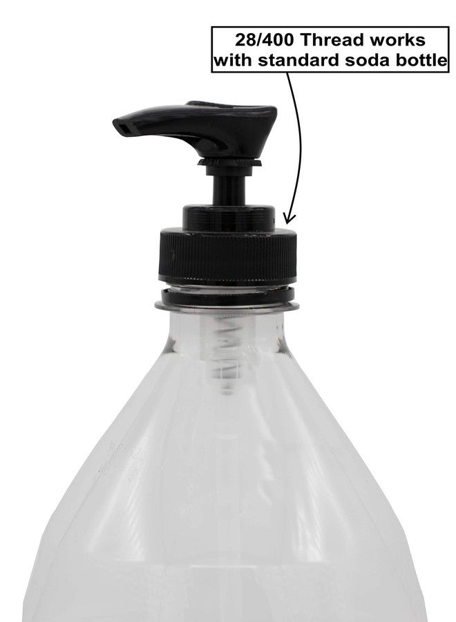 Creative Hobbies Black Plastic Dispenser Pumps with Screw Collars - 28/400 - Ideal for Soap and Lotion Jars or Bottles | Pack of 6 - Image 5