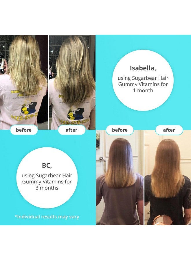 SugarbearPRO Sugarbear Hair Vitamin Gummy 1 Month Supply Extra Strength Biotin 6000mcg, Growth for Men & Women, Vegan Vitamin B12, MSM, Inositol, Omega 3, Elderberry, Certified Kosher, Halal, Cruelty-Free - Image 2