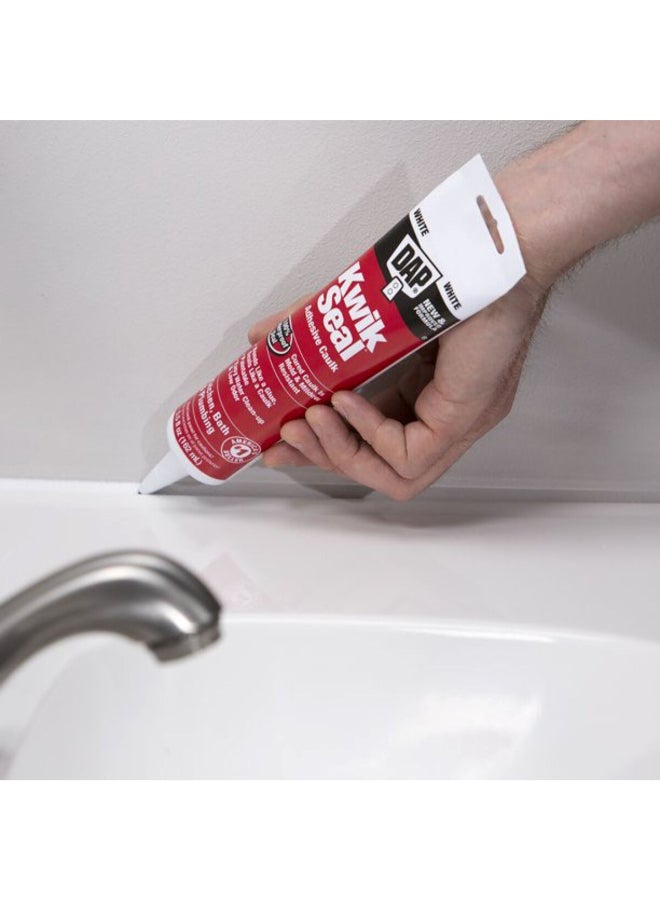 Dap Waterproof Kwik Seal Adhesive Caulk White 162 ml 18001 - Image 3