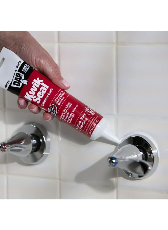 Dap Waterproof Kwik Seal Adhesive Caulk White 162 ml 18001 - Image 2