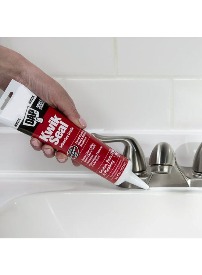 Dap Waterproof Kwik Seal Adhesive Caulk White 162 ml 18001 - Image 4