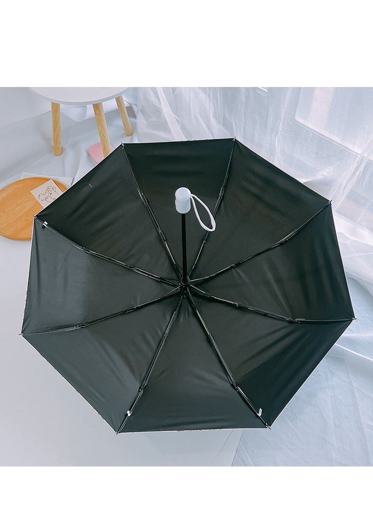 ستيتش مظلة نمط غرزة ، مظلة مقاومة للرياح ، مقاومة للماء ، مقاومة للأشعة فوق البنفسجية ، مظلة خفيفة الوزن قابلة للطي مدمجة ، مظلة أطفال مظلة سفر - Image 3