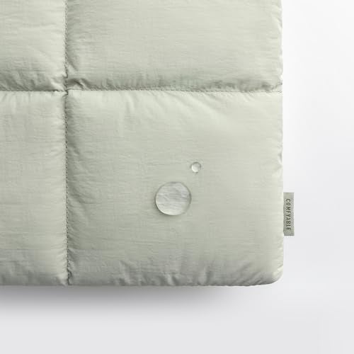 Comfyable Puffy Laptop Sleeve 15 16 Inch, Quilted Puffer Laptop Carrying Case with Handle, Pillow Case Compatible for MacBook Air 15" M4 2025 & MacBook Pro 16" 2024, Puff Cover, Slate Green - Image 5