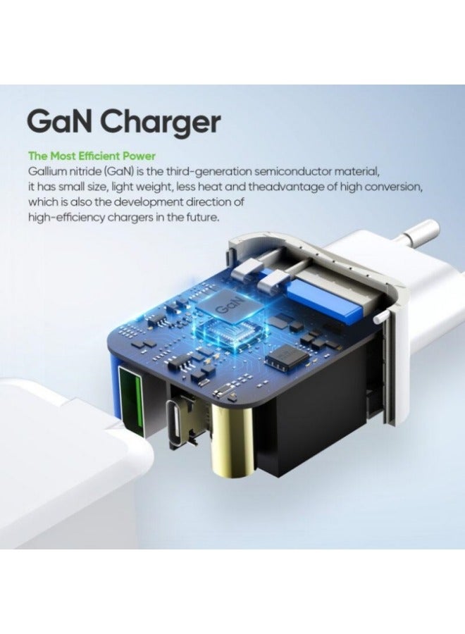 general T7 PD 30W 2-Port GaN Fast Charger for iPad / iPhone / Samsung / Huawei / Xiaomi - Image 4