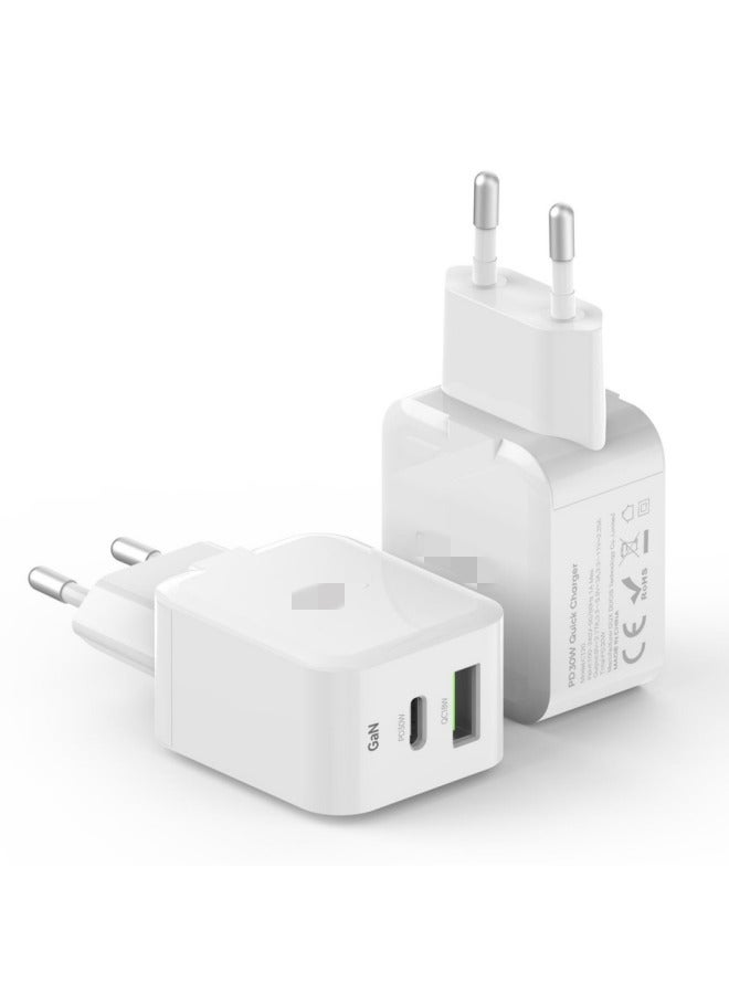 general T7 PD 30W 2-Port GaN Fast Charger for iPad / iPhone / Samsung / Huawei / Xiaomi - Image 1