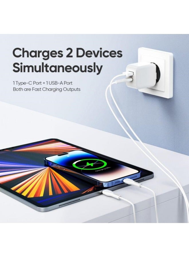 general T7 PD 30W 2-Port GaN Fast Charger for iPad / iPhone / Samsung / Huawei / Xiaomi - Image 2