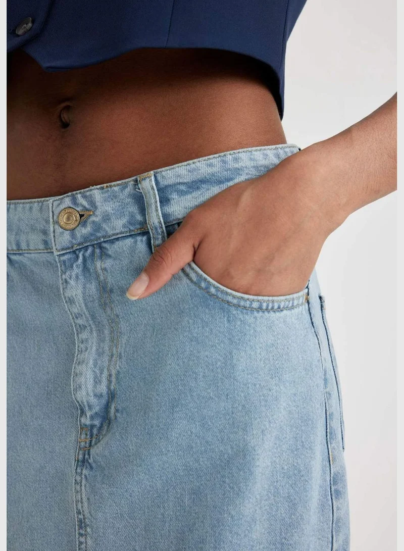 DeFacto Woman Jean Long Skirt