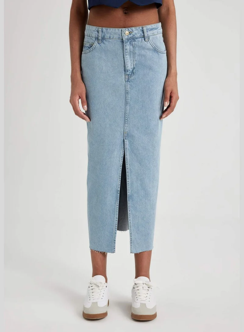 DeFacto Woman Jean Long Skirt