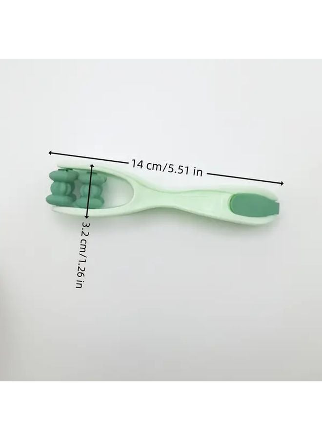 Green Dual Wheel Finger Massager Portable Hand Relaxation Tool For Office Typing - Image 4