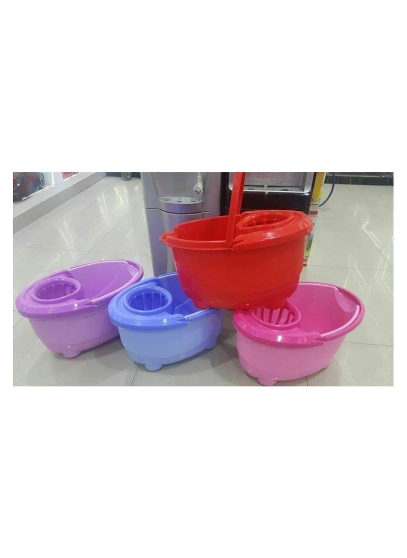 A mop bucket with wheels, its material is wonderful . .