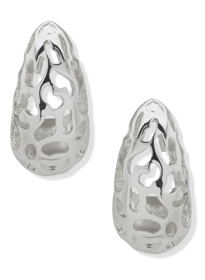 ناين ويست أقراط مرصعة بطبعة الفهد