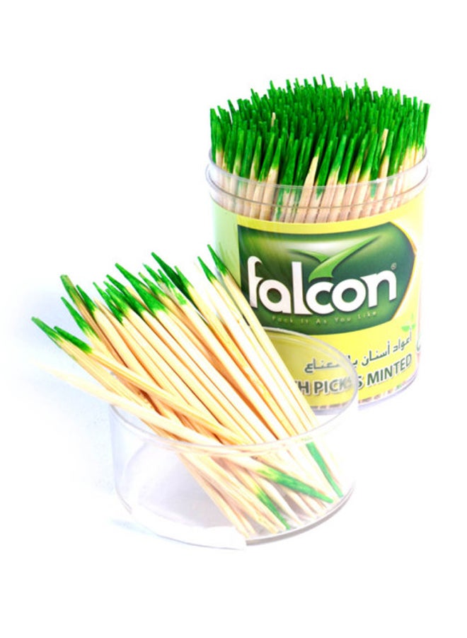 Falcon 400-Piece Tooth Picks - Minted Beige/Green - Image 2