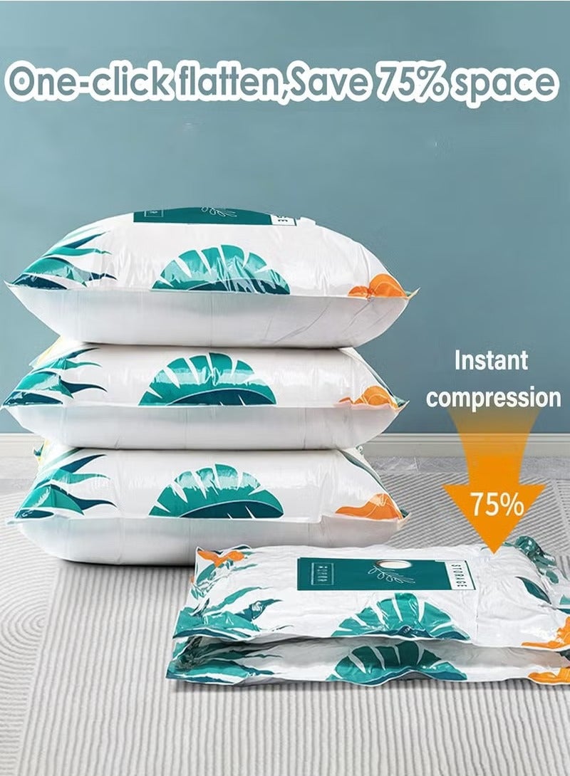 DUTUO Premium Plastic Vacuum Seal Bag, Reusable Vacuum Storage Bags with Hand Pump, Vacuum Bags for Clothes, Mattress, Blanket, Duvets, Pillows, Quilt, Travel - Image 3