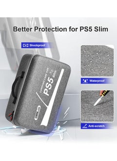 STARTRC GAMES Carrying Case for PS5 Slim, Protective Travel Storage Bag Compatible with PlayStation 5 Slim Disc/Digital Edition Console, Controllers, Game Cards and Other Accessories  - Image 5