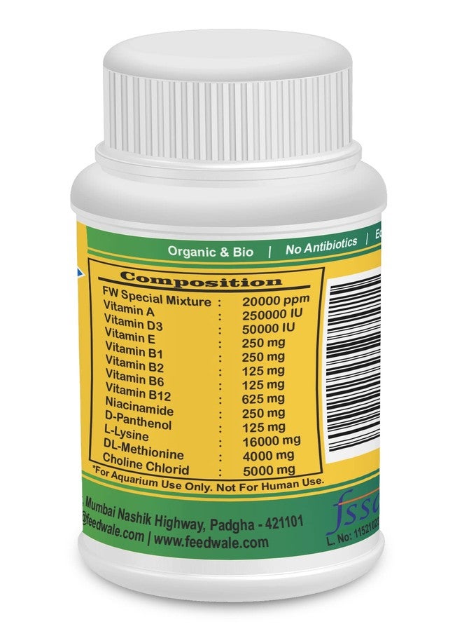 FeedWale Aquarium Growth Booster 80gm Fish Feed Supplement | Faster Growth, Weight Gain & Immunity Booster | for Goldfish, Koi, Betta, Guppy & All Ornamental Fish - Image 3