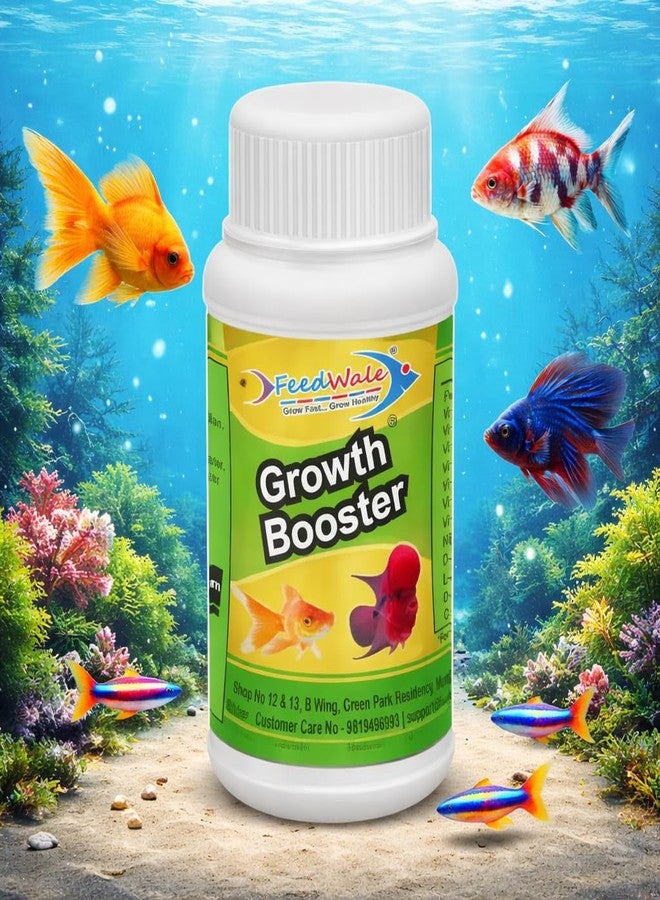 FeedWale Aquarium Growth Booster 80gm Fish Feed Supplement | Faster Growth, Weight Gain & Immunity Booster | for Goldfish, Koi, Betta, Guppy & All Ornamental Fish - Image 2