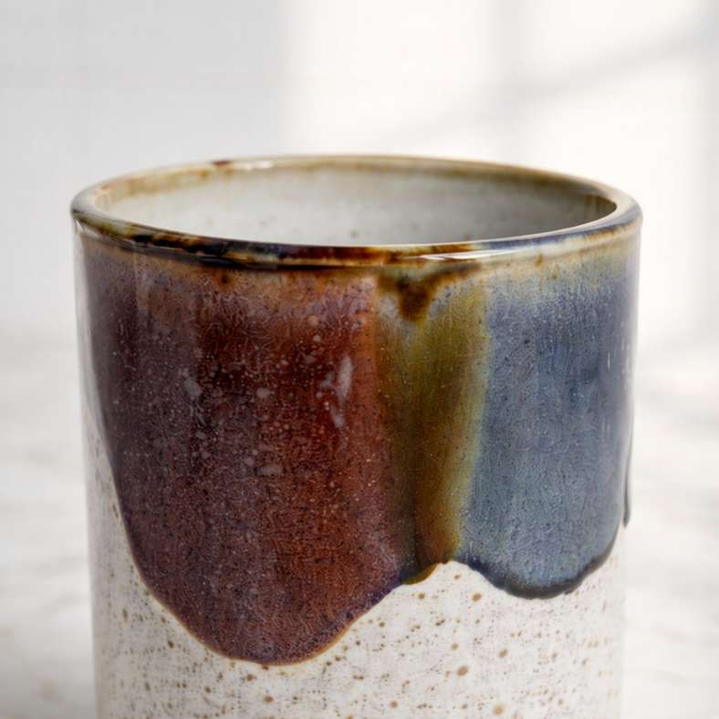 Pan Home Zeena Ceramic Double Glaze Tumbler 7.6x11cm - Multicolor - 211AIC9904848 - Image 2