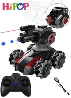 HIPOP 2 in 1 RC Car Toys with Interchangeable Head,Include Bubbles Maker and Water Ball Launcher,Remote Control Car Gifts for Kids  - Image 1