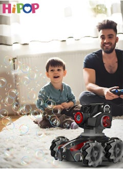 HIPOP 2 in 1 RC Car Toys with Interchangeable Head,Include Bubbles Maker and Water Ball Launcher,Remote Control Car Gifts for Kids  - Image 2