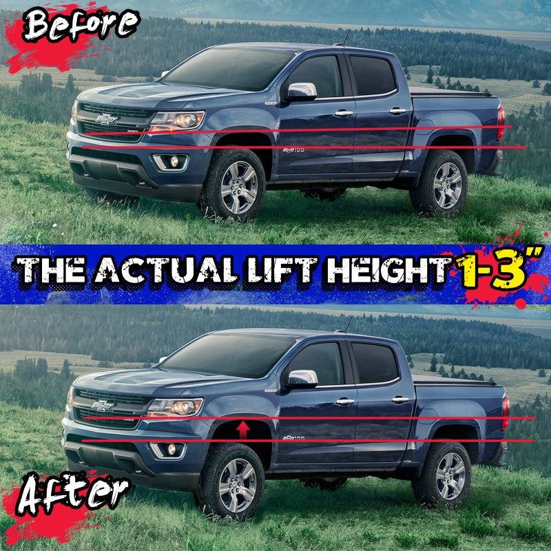 KSP PERFORMANCE KSP 1-3" Torsion Bar Key For Silverado Sierra 1500, Adjustable Forged Torsion Lift Kits Fit K1500 K2500 K3500 Tahoe Yukon Suburban,Steel Suspension Level Kit Compatible With Chevy GMC 6 Lug Truck SUV - Image 3