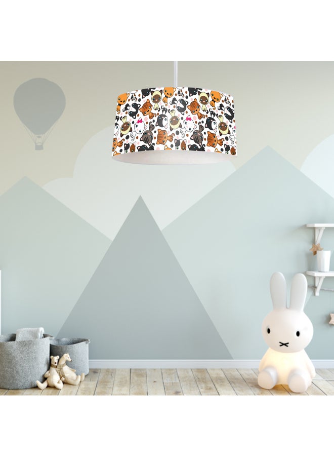 مصباح سقف من القماش للأطفال 42 × 25 سم / بيج