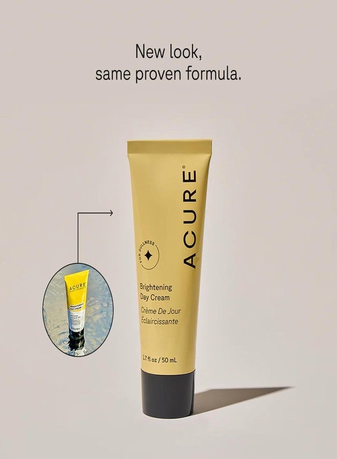Acure Brightening Day Cream - Radiant Skin Day Cream with Cica & Argan Oil - Moisturizes, Evens Tone - 100% Vegan Formula - All Skin Types - Soothing & Nourishing Ingredients - 1.7 Fl Oz - Image 2