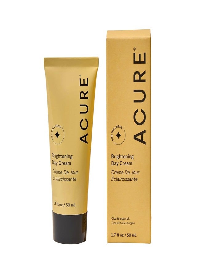 Acure Brightening Day Cream - Radiant Skin Day Cream with Cica & Argan Oil - Moisturizes, Evens Tone - 100% Vegan Formula - All Skin Types - Soothing & Nourishing Ingredients - 1.7 Fl Oz - Image 1