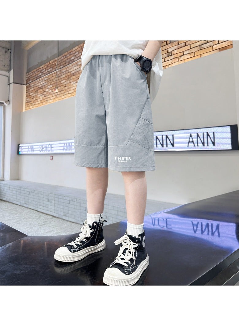 KUYING New Casual Ice Silk Quick Drying Children's Shorts