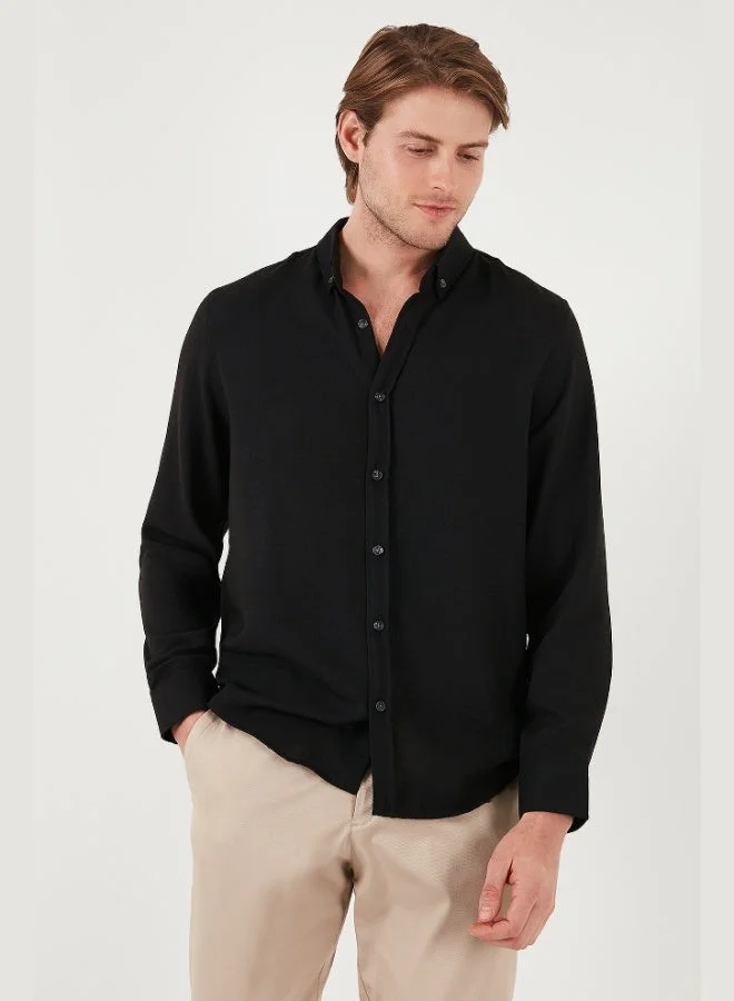 Buratti  Buratti Regular Fit Long Sleeve Button-Down Collar Shirt Men's SHIRT CF25S116777 for Men | Best Price UAE