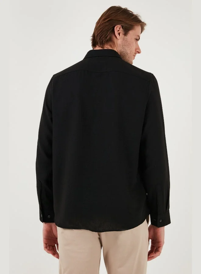 Buratti  Buratti Regular Fit Long Sleeve Button-Down Collar Shirt Men's SHIRT CF25S116777 for Men | Best Price UAE