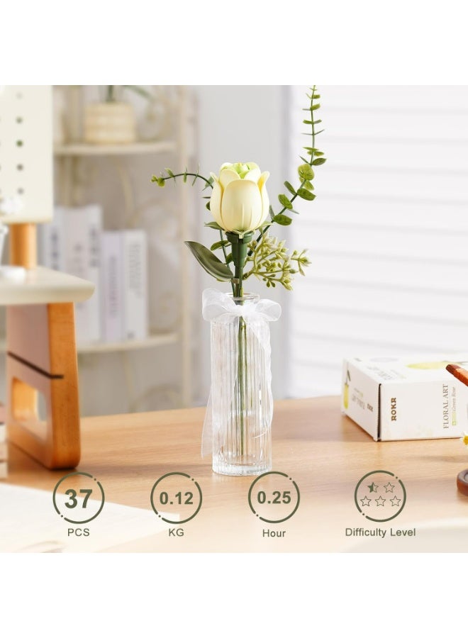 روبوتايم سلسلة فن الأزهار من روبوتايم ROKR – زهرة مفردة: الوردة الخضراء - Image 5