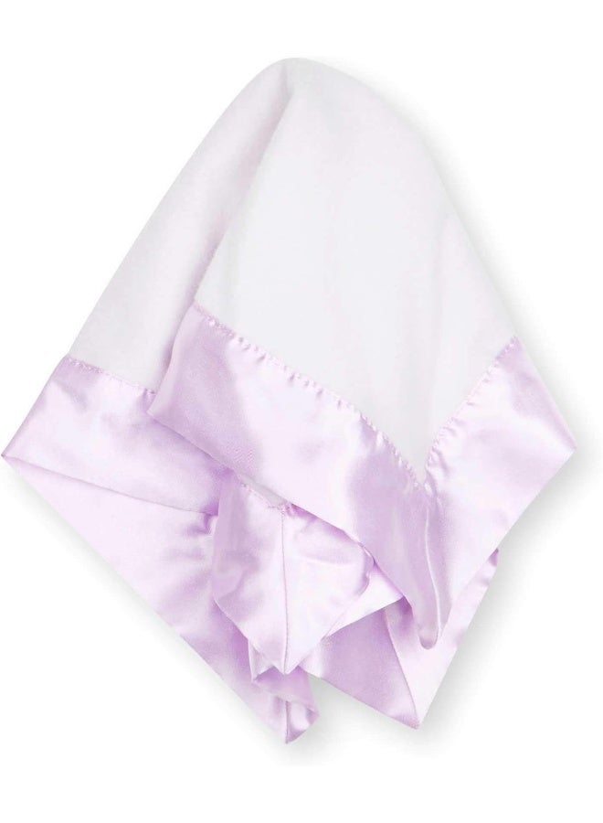 Bamboo Little Baby Security Blanket Lovey, 15"x15", Lavender, Mini Baby Blanky - Image 1