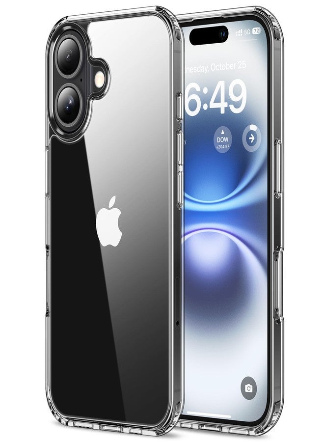 HOOMIL Cover for iPhone 16 Plus, Anti-Yellowing Case, Shockproof and Anti-Scratch, Transparent Hard Back - Crystal Clear - Image 1