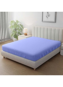 Hotel Linen Klub Stripe Microfiber Lavender Fitted Sheet King 180x200 cm  - Image 1
