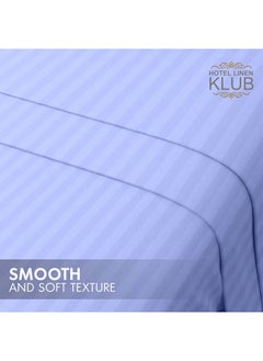 Hotel Linen Klub Stripe Microfiber Lavender Fitted Sheet King 180x200 cm  - Image 4