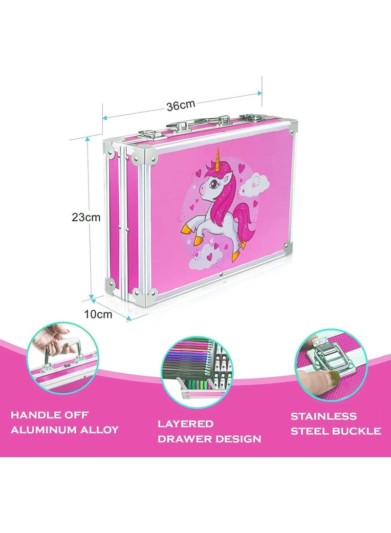 تويسو مجموعة تويسووو الفنية الفاخرة الفاخرة مع حقيبة من الألومنيوم - مجموعة رسم وتلوين محمولة مكونة من 88/145/158/48 قطعة للأطفال والطلاب والفنانين - لوازم فنية احترافية ومجموعة هدايا إبداعية سهلة السفر - Image 3