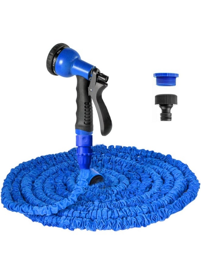 Generic Expandable Hose Pipe 100ft/30m, Flexible Garden Hose 100ft with 8-Pattern Spray Nozzle,Leak-Proof Retractable Heavy Duty Water Hose with 3/4", 1/2" Fittings Magic Hose (100FT, Multicolor)  - Image 1