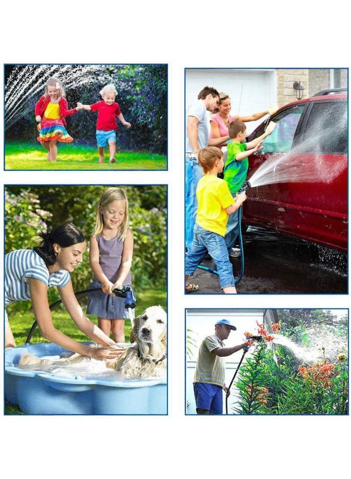 Generic Expandable Hose Pipe 100ft/30m, Flexible Garden Hose 100ft with 8-Pattern Spray Nozzle,Leak-Proof Retractable Heavy Duty Water Hose with 3/4", 1/2" Fittings Magic Hose (100FT, Multicolor)  - Image 5