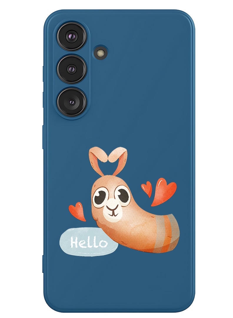 Theodor Protective Slim Fit Case Liquid Silicone Cover with Full Body Protection Anti-Scratch Shockproof Case For Samsung Galaxy S25 Plus (Blue) - Hello Camel - Image 1