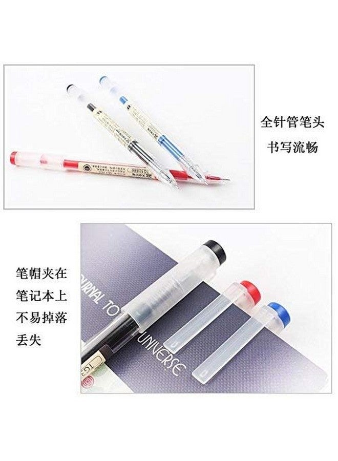 BEMLP Gel Ink Pen Extra Fine Point Pens Ballpoint Pen Liquid Ink Rollerball Pens 0.35Mm Premium Quick Drying Pen For Japanese Office School Stationery Supply 12 Packs (4 Black 4 Blue 4 Red) - Image 5