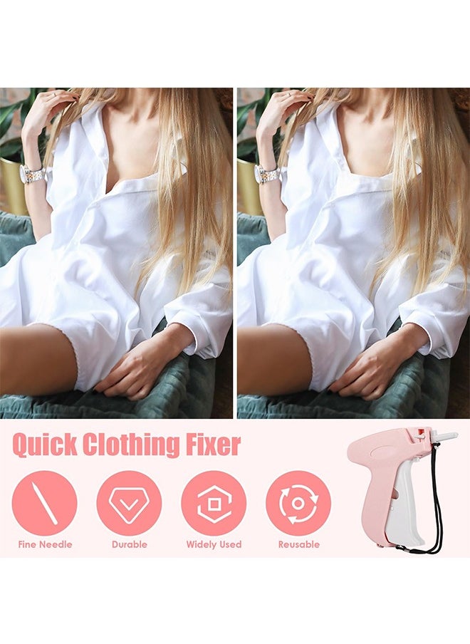 Beyond Tagging Gun for Clothing, Fine Stitch Mini Stitch Gun for Clothes, Quick Clothing Fixer, Hemming Sewing Tool Kit, Includes 1000 Fasteners, Great for Garment Repair ​(Pink)  - Image 2