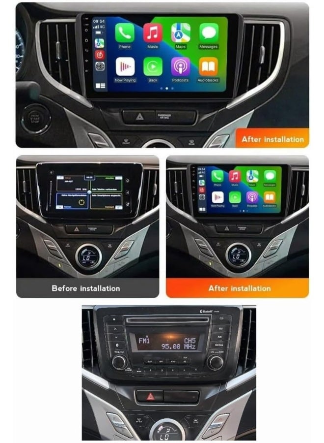 Vierex Fit Suzuki Baleno Car Stereo Android Screen 2016-2021 With Apple Carplay Android Auto Wireless WiFi DSP AHD Camera Included Fast Interface (8+128GB 2K 360D Cameras) - Image 2