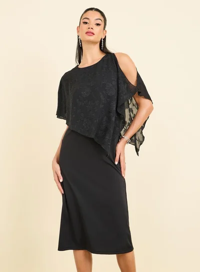 Styli Overlay Sheath Dress