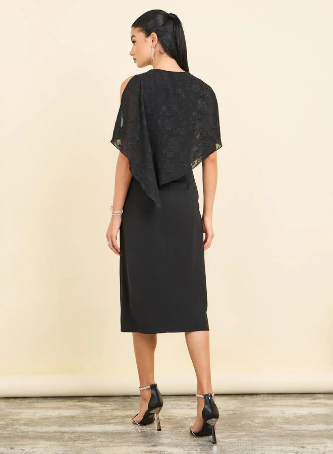 Styli Overlay Sheath Dress