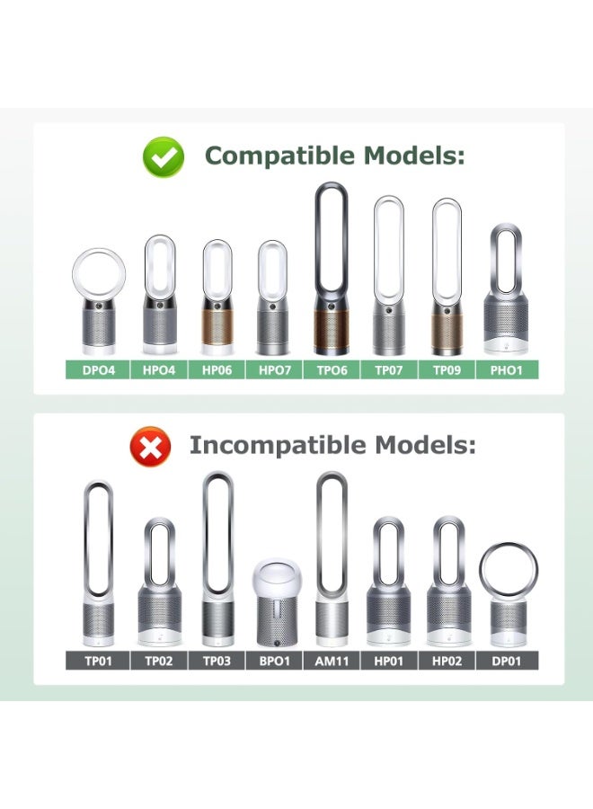 H13 True HEPA + Carbon Replacement Filter for Dyson Purifiers – Compatible with HP04, TP04, PH04, HP09, TP09 & More – 99.97% Efficiency with Cleaning Brush - Image 2